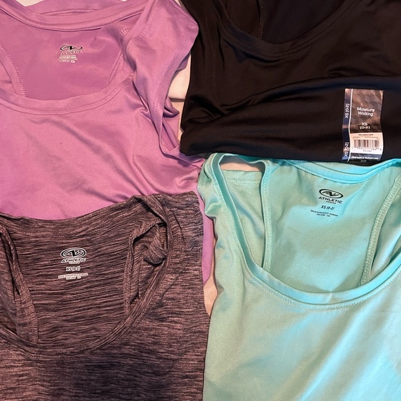 8pc Athletic Works Racer Back Tank Top Set XS - Picture 6 of 8